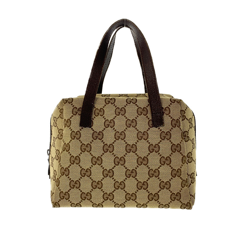 Gucci GG Bowling Bag Handbag Beige Brown
